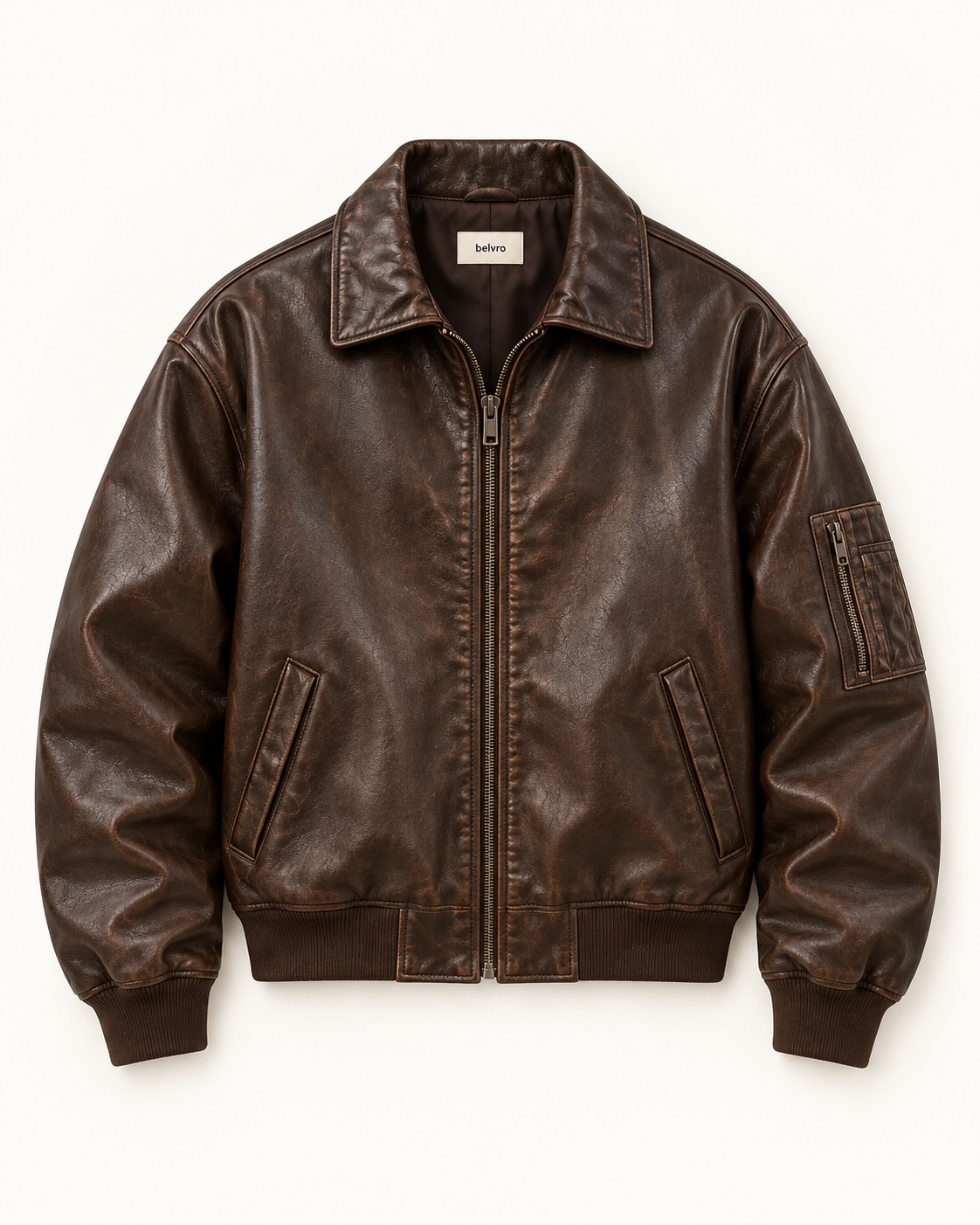 Vintage Leather Bomber